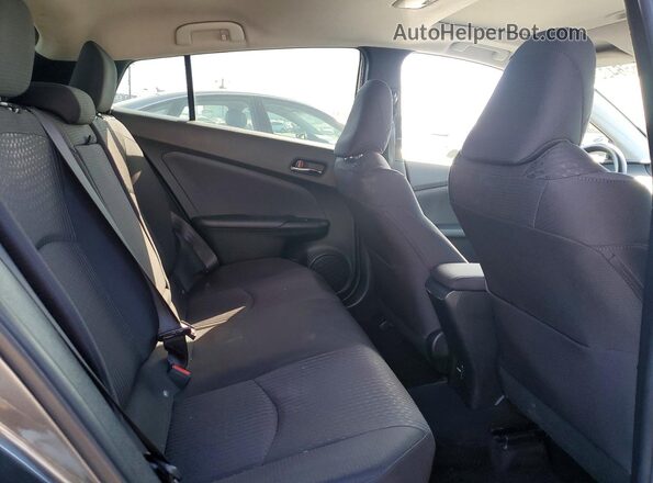 JTDKARFU6G3024106 2016 TOYOTA PRIUS Gray Widok tylnych siedzeń