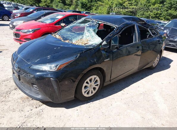 JTDKARFU6K3100240 2019 TOYOTA PRIUS Black Vista tres cuartos delantera izquierda