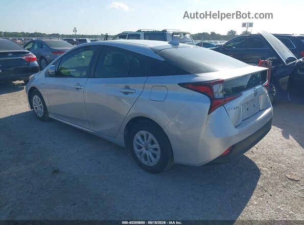 JTDKARFU6K3101534 2019 TOYOTA PRIUS Серебряный Задняя левая четверть