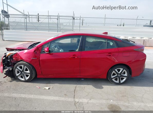 JTDKARFU8G3523165 2016 TOYOTA PRIUS Red სალონის 360-გრადუსიანი ხედი
