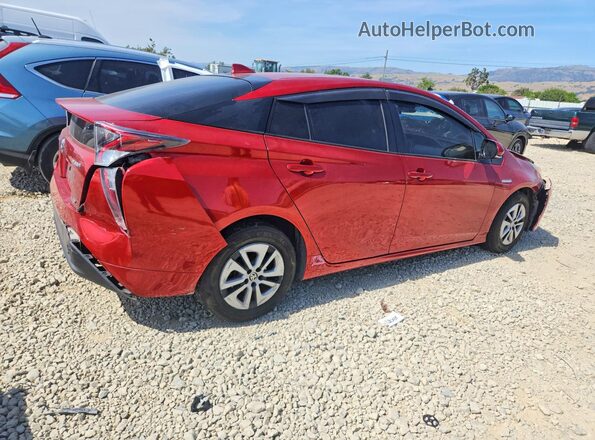 JTDKARFU8H3529856 2017 TOYOTA PRIUS Red უკანა მარჯვენა
