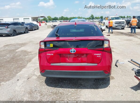 JTDKARFU8K3088320 2019 TOYOTA PRIUS Red 