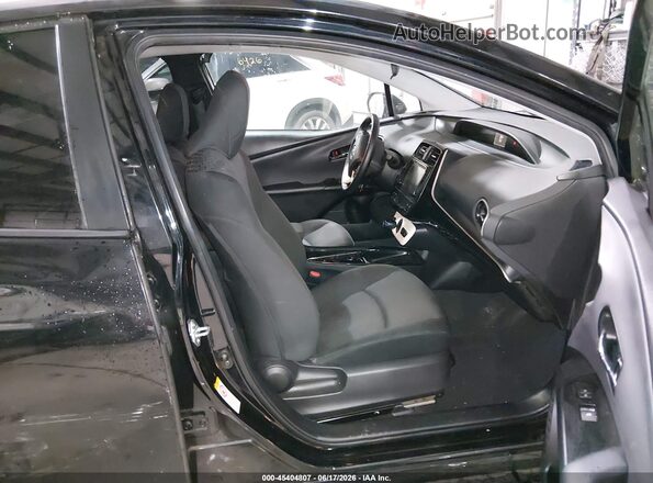 JTDKARFU9J3545487 2018 TOYOTA PRIUS Black Widok wnętrza z przodu