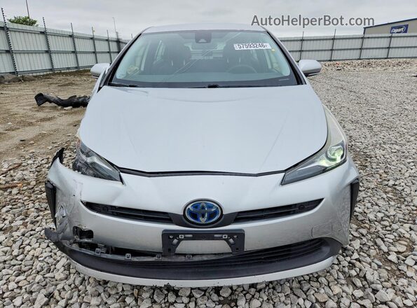 JTDKARFU9L3108897 2020 TOYOTA PRIUS Silver Vista frontal