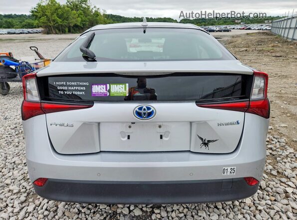 JTDKARFU9L3108897 2020 TOYOTA PRIUS Silver Vista trasera
