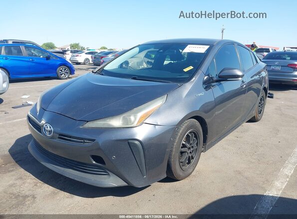 JTDKARFU9L3122802 2020 TOYOTA PRIUS Gray Առջևի ձախ երեք քառորդ տեսարան
