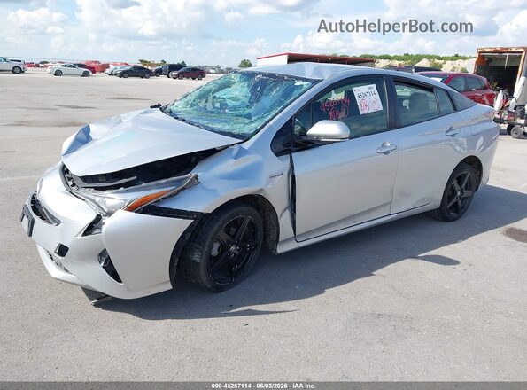 JTDKARFUXG3027252 2016 TOYOTA PRIUS Серебряный Передняя левая четверть
