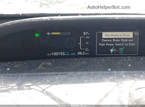 JTDKARFUXG3027252 2016 TOYOTA PRIUS Серебряный 