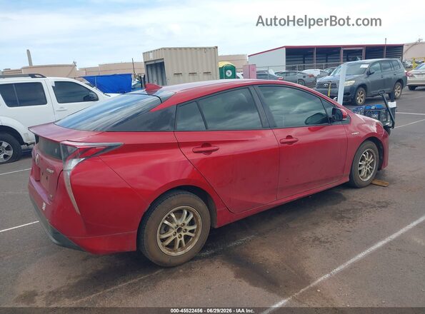 JTDKARFUXG3514032 2016 TOYOTA PRIUS Red Հետևի աջ