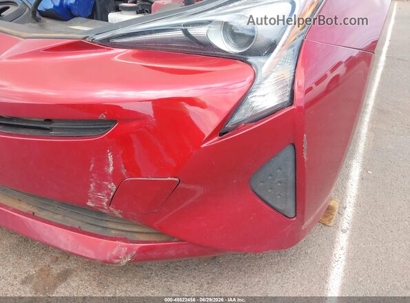 JTDKARFUXG3514032 2016 TOYOTA PRIUS Red Դիմացի տեսք