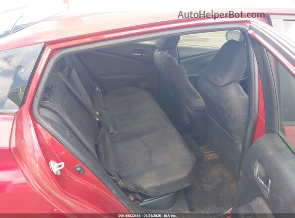 JTDKARFUXG3514032 2016 TOYOTA PRIUS Red VIN կոդի պիտակի տեսք