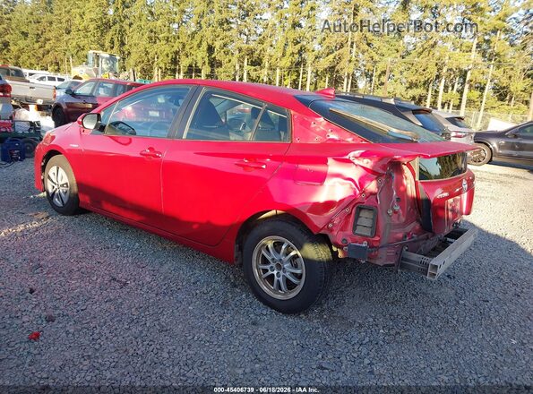 JTDKARFUXG3524625 2016 TOYOTA PRIUS Red უკანა მარცხენა