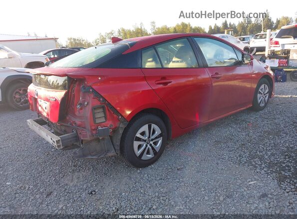 JTDKARFUXG3524625 2016 TOYOTA PRIUS Red უკანა მარჯვენა