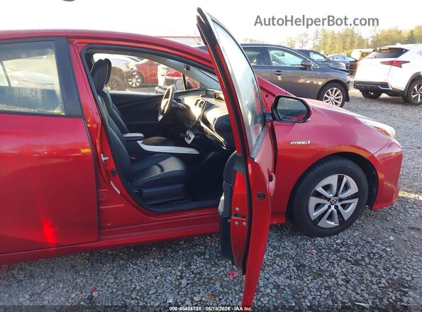JTDKARFUXG3524625 2016 TOYOTA PRIUS Red წინა სალონის ხედი