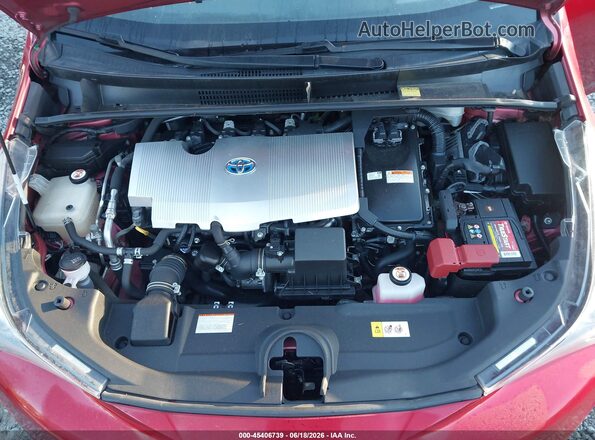 JTDKARFUXG3524625 2016 TOYOTA PRIUS Red უკანა ხედი