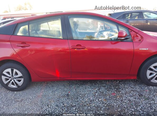 JTDKARFUXG3524625 2016 TOYOTA PRIUS Red უკანა სალონის ხედი