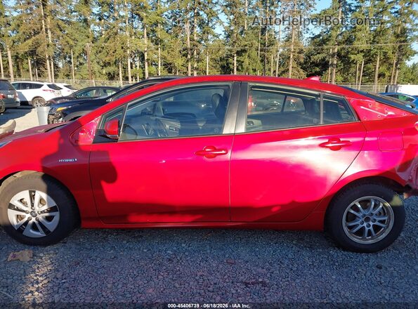 JTDKARFUXG3524625 2016 TOYOTA PRIUS Red სალონის 360-გრადუსიანი ხედი
