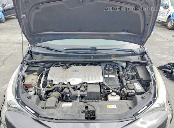 JTDKARFUXH3532791 2017 TOYOTA PRIUS Gray უკანა სალონის ხედი