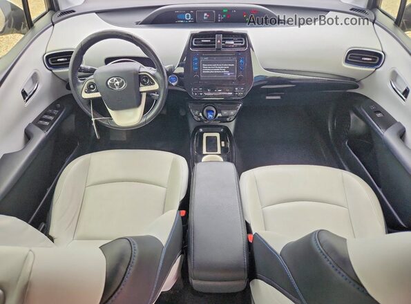 JTDKARFUXH3534718 2017 TOYOTA PRIUS White Dashboard view