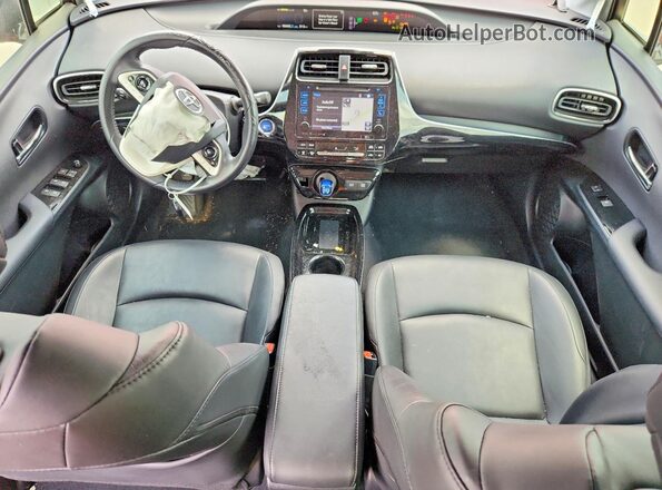 JTDKARFUXH3538056 2017 TOYOTA PRIUS Red Dashboard view