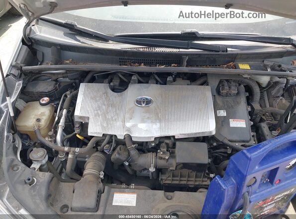 JTDKARFUXH3540292 2017 TOYOTA PRIUS Silver Հետևի տեսք