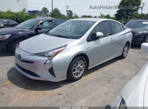 JTDKARFUXH3540292 2017 TOYOTA PRIUS Silver Առջևի ձախ երեք քառորդ տեսարան