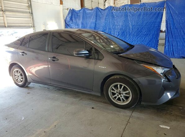 JTDKARFUXJ3551153 2018 TOYOTA PRIUS Gray Передня права чверть
