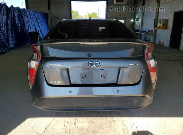 JTDKARFUXJ3551153 2018 TOYOTA PRIUS Gray Вид ззаду