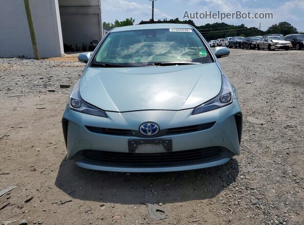 JTDKARFUXK3099402 2019 TOYOTA PRIUS Blue Front view