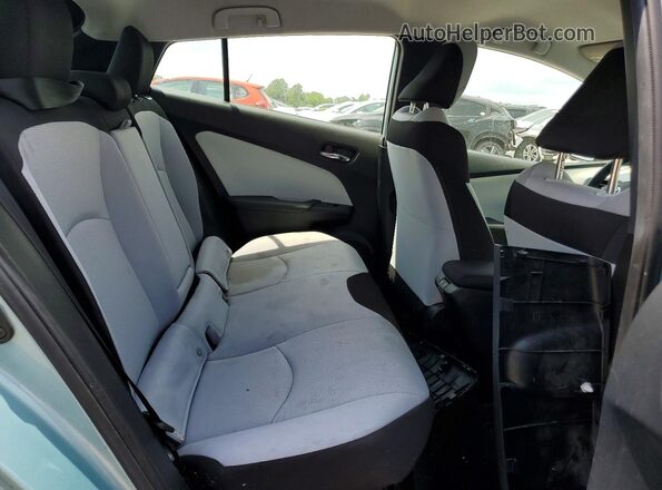JTDKARFUXK3099402 2019 TOYOTA PRIUS Blue Rear seats view