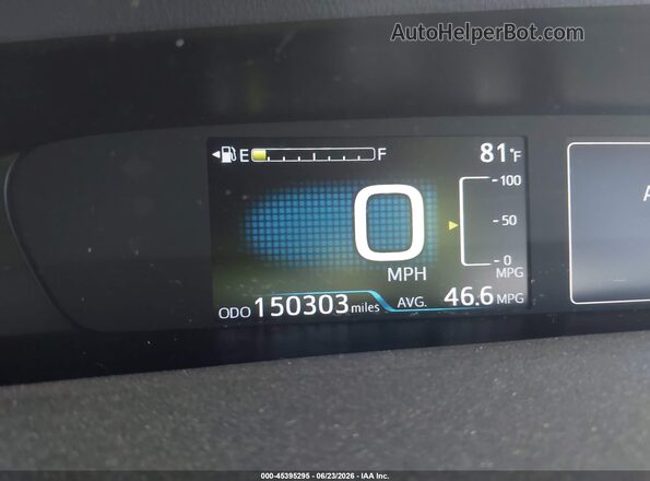 JTDKBRFU6H3574792 2017 TOYOTA PRIUS Gray 