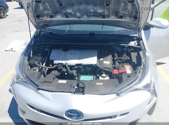 JTDKBRFU6H3574792 2017 TOYOTA PRIUS Gray Вид ззаду