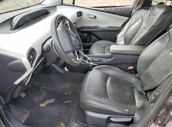JTDKBRFU9G3511684 2016 TOYOTA PRIUS Серый Вид салона спереди