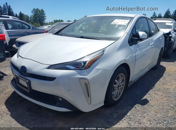 JTDL9MFU0M3026252 2021 TOYOTA PRIUS Белый Передняя левая четверть