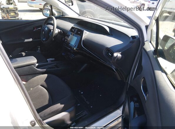 JTDL9MFU0M3026252 2021 TOYOTA PRIUS Белый Вид салона спереди