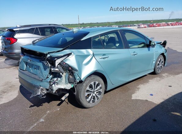 JTDL9MFU2M3024308 2021 TOYOTA PRIUS Teal Trasero derecho