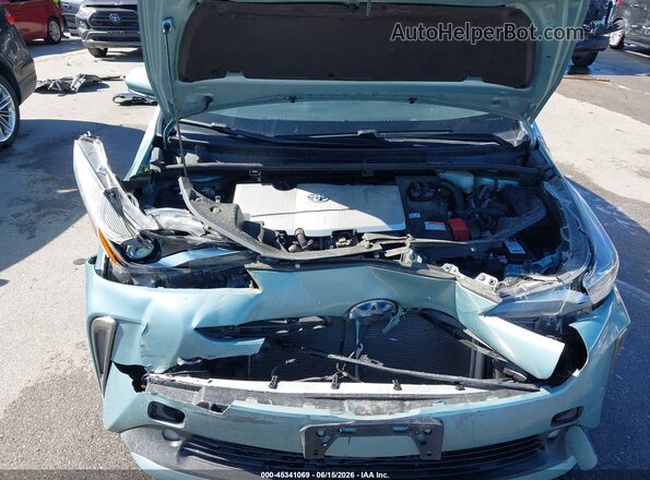 JTDL9MFU2M3024308 2021 TOYOTA PRIUS Teal Vista trasera