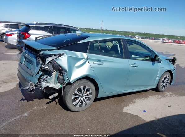 JTDL9MFU2M3024308 2021 TOYOTA PRIUS Teal Vista del cuadro de instrumentos