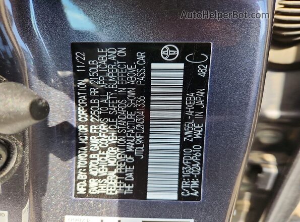 JTDL9MFU2N3041336 2022 TOYOTA PRIUS Gray Widok komory silnika