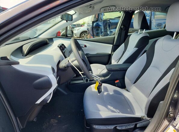 JTDL9MFU2N3041336 2022 TOYOTA PRIUS Gray Widok wnętrza z przodu