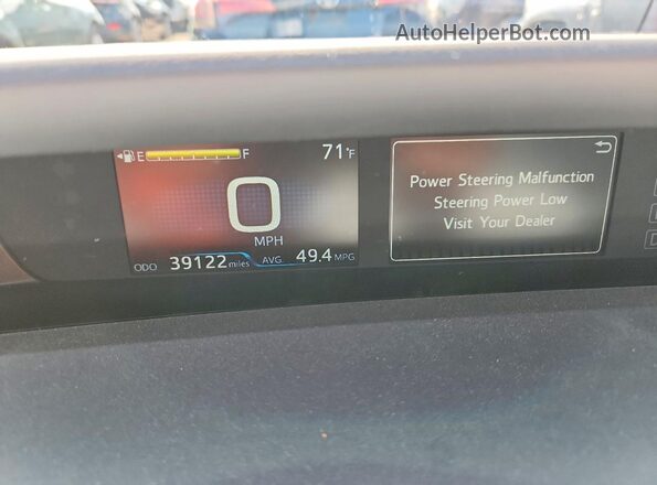 JTDL9MFU2N3041336 2022 TOYOTA PRIUS Gray Widok zestawu wskaźników