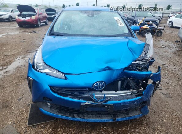 JTDL9MFU5M3028899 2021 TOYOTA PRIUS Blue წინა ხედი