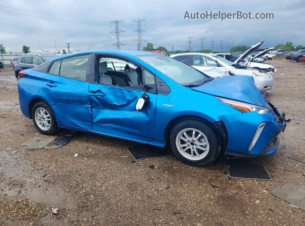 JTDL9MFU5M3028899 2021 TOYOTA PRIUS Blue წინა მარჯვენა