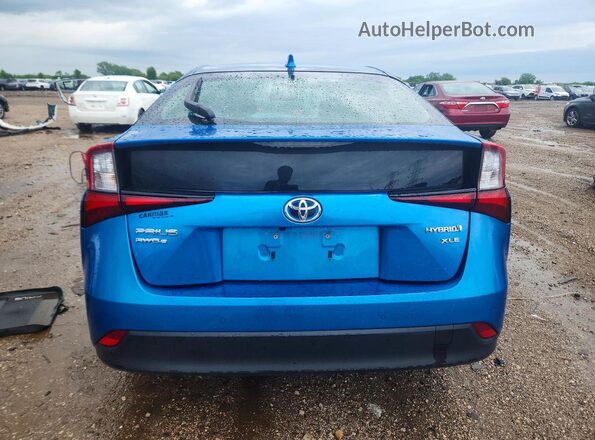 JTDL9MFU5M3028899 2021 TOYOTA PRIUS Blue უკანა ხედი