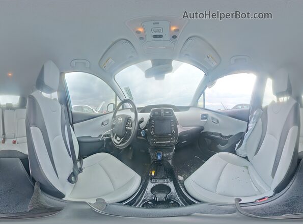 JTDL9MFU5M3028899 2021 TOYOTA PRIUS Blue VIN კოდის სტიკერის ხედი