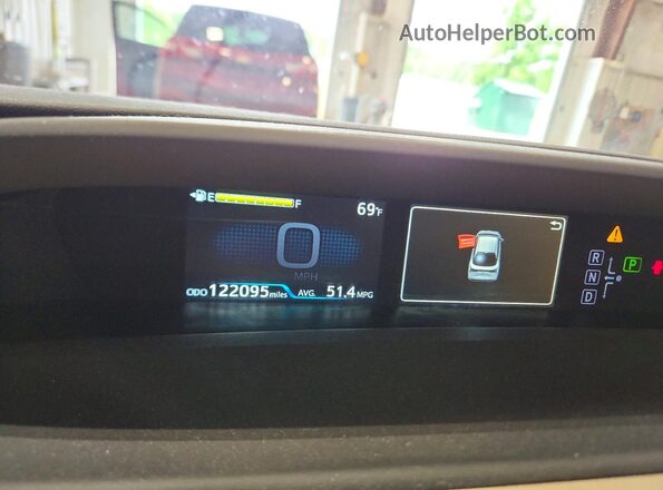 JTDL9MFU5N3036812 2022 TOYOTA PRIUS White Вид щитка приладів
