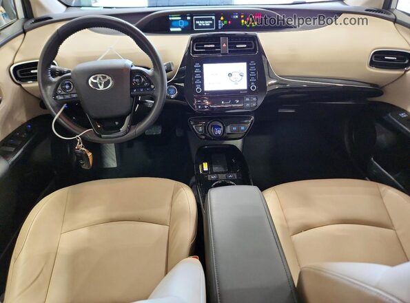 JTDL9MFU5N3036812 2022 TOYOTA PRIUS White Вид панелі приладів