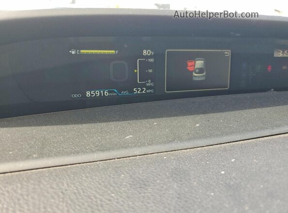 JTDL9MFU5N3038902 2022 TOYOTA PRIUS White Սարքավորումների վահանակի տեսք