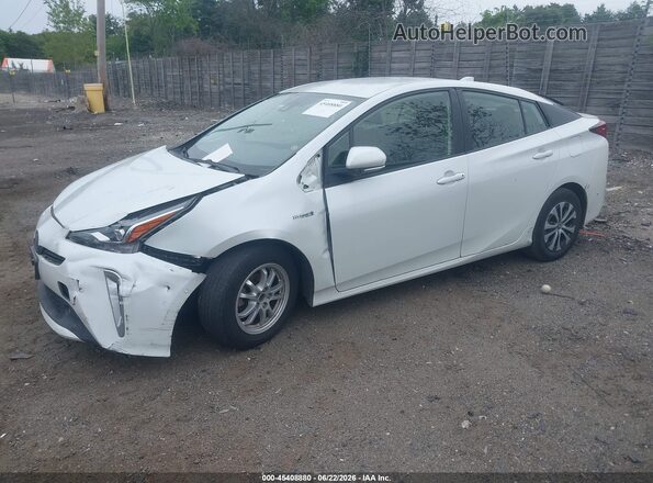 JTDL9MFU7M3025714 2021 TOYOTA PRIUS White Vista tres cuartos delantera izquierda