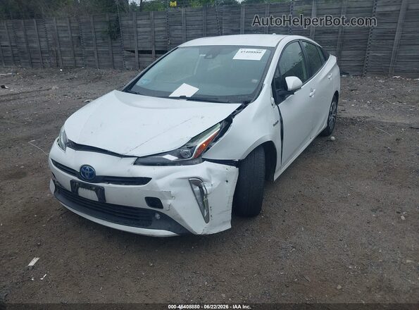JTDL9MFU7M3025714 2021 TOYOTA PRIUS White Vista frontal